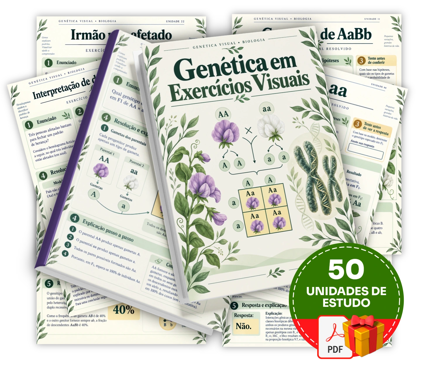 Genética em Exercícios Visuais